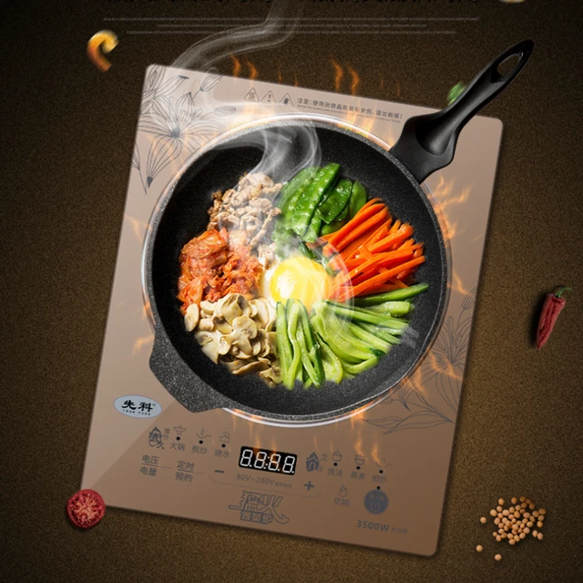 Induction Cooker Household Multi-function High-power Frying Pan Concave Induction  Cooker Energy Saving Electric Stove 3500W - AliExpress