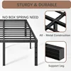 20 Inch Bed Frame No Box Spring Needed Heavy Duty Metal Tall Platform Bed Frame with Large Storage Space, Easy Assembly 4