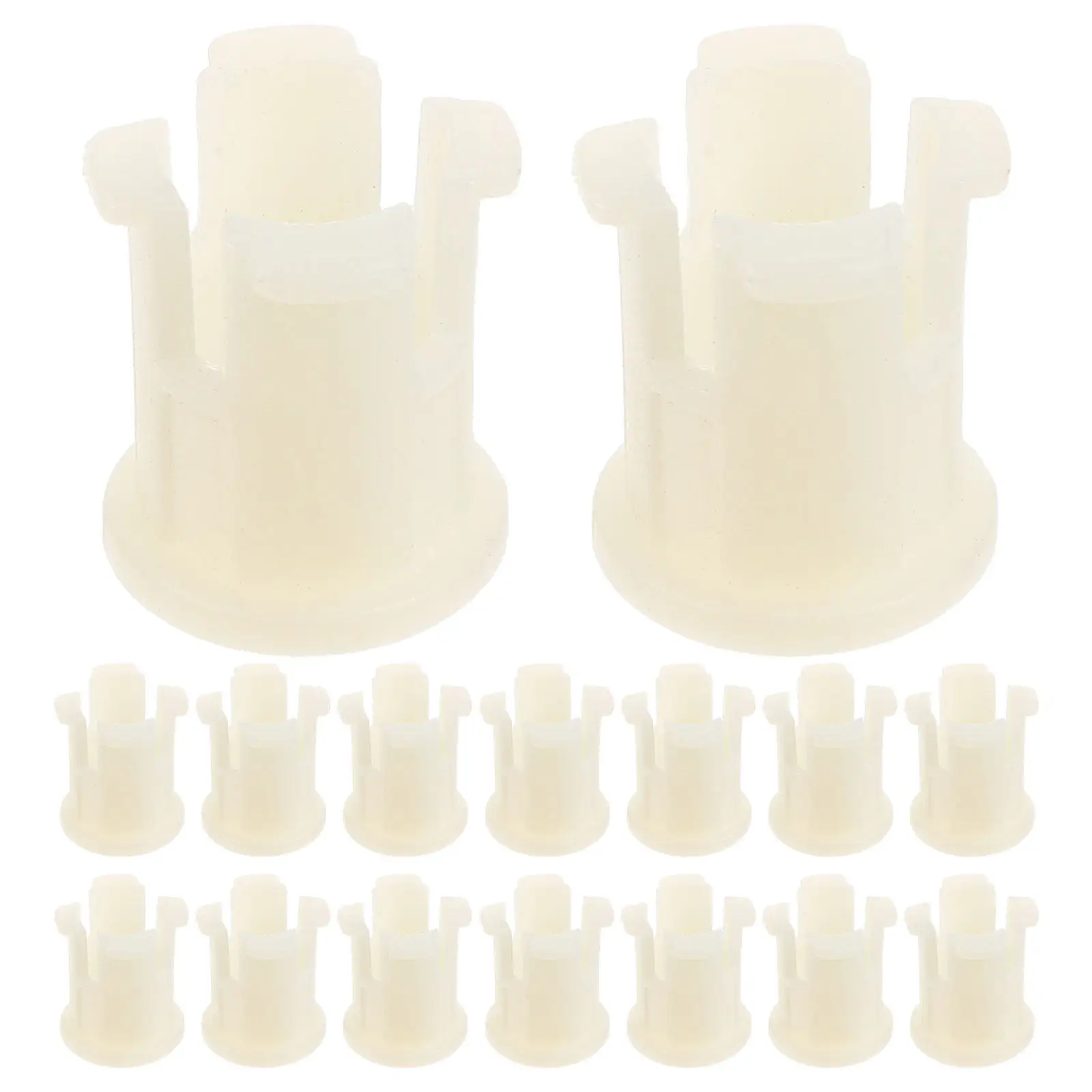 30pcs 플라스틱 캐스터 소켓 인서트 사무실 의자 가구 교체용 헤비 듀티 휠 슬..