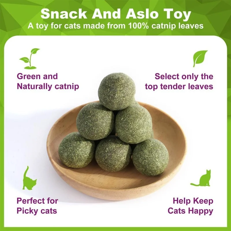 5/10/20Pcs Natural Catnip Balls 2