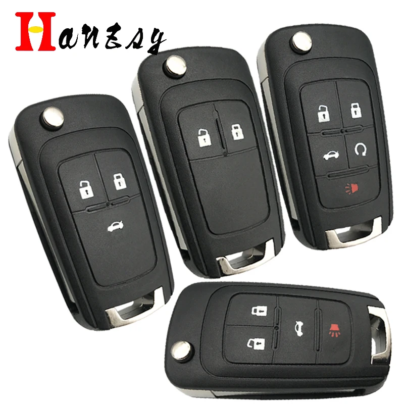 2/3/4/5 Button Flip Folding Key Case shell For Opel insignia Holden