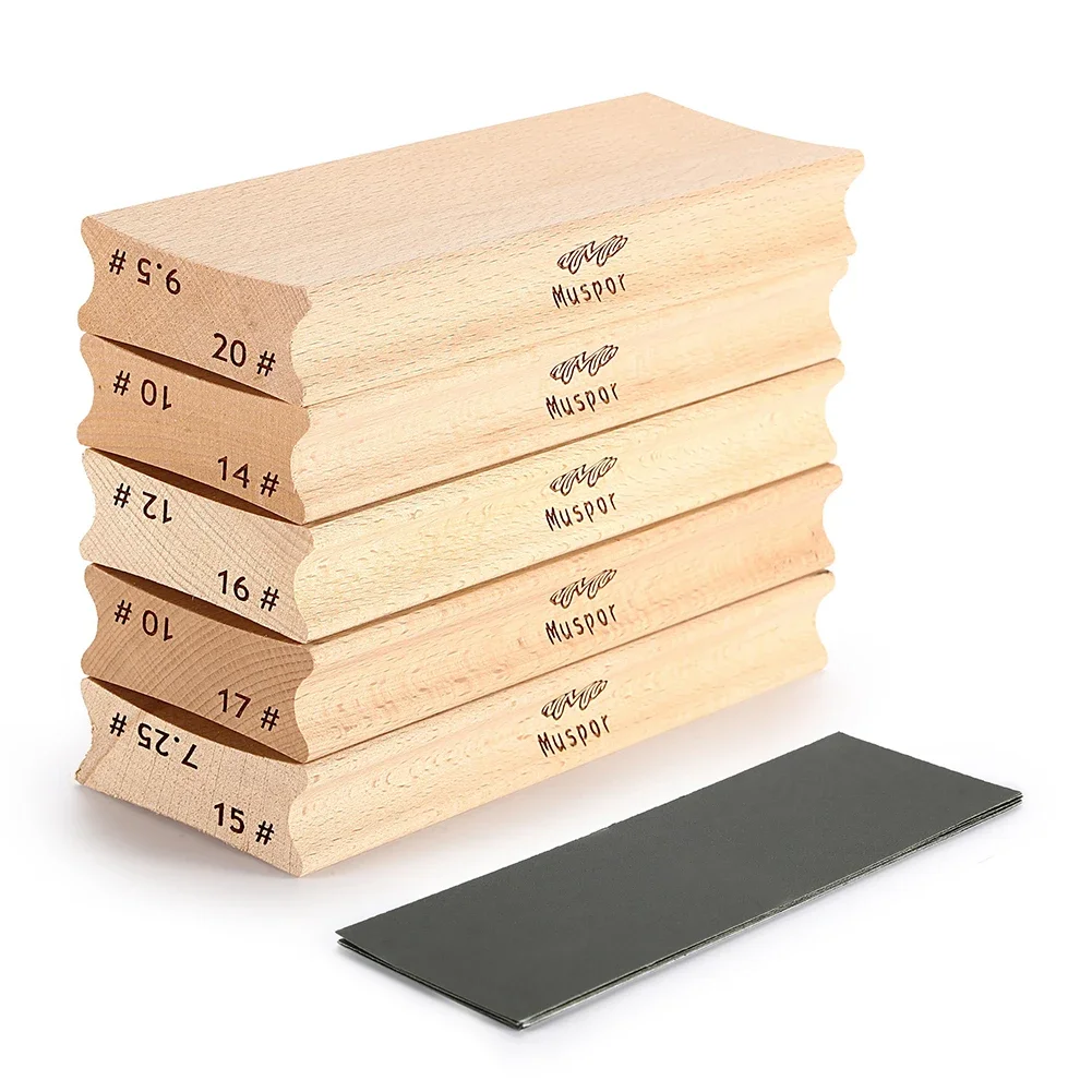1pc Sanding Block Guitar Radius Two-Way Sanding Block 2 Sandpaper For Guitar Bass Fret Leveling Luthier Tools Accessories