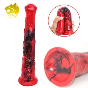 YOCY Huge Horse Dildo Realistic Animal Dildos Vaginal Stimualtor Fake Penis SiliconAdult Shop Sex Products Toys For Male Female 1