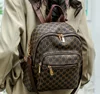 New High Quality Soft Leather Vintage Backpacks Women's Letter Printed Designer Shoulder Bags Large Capacity Travel Backpack 6