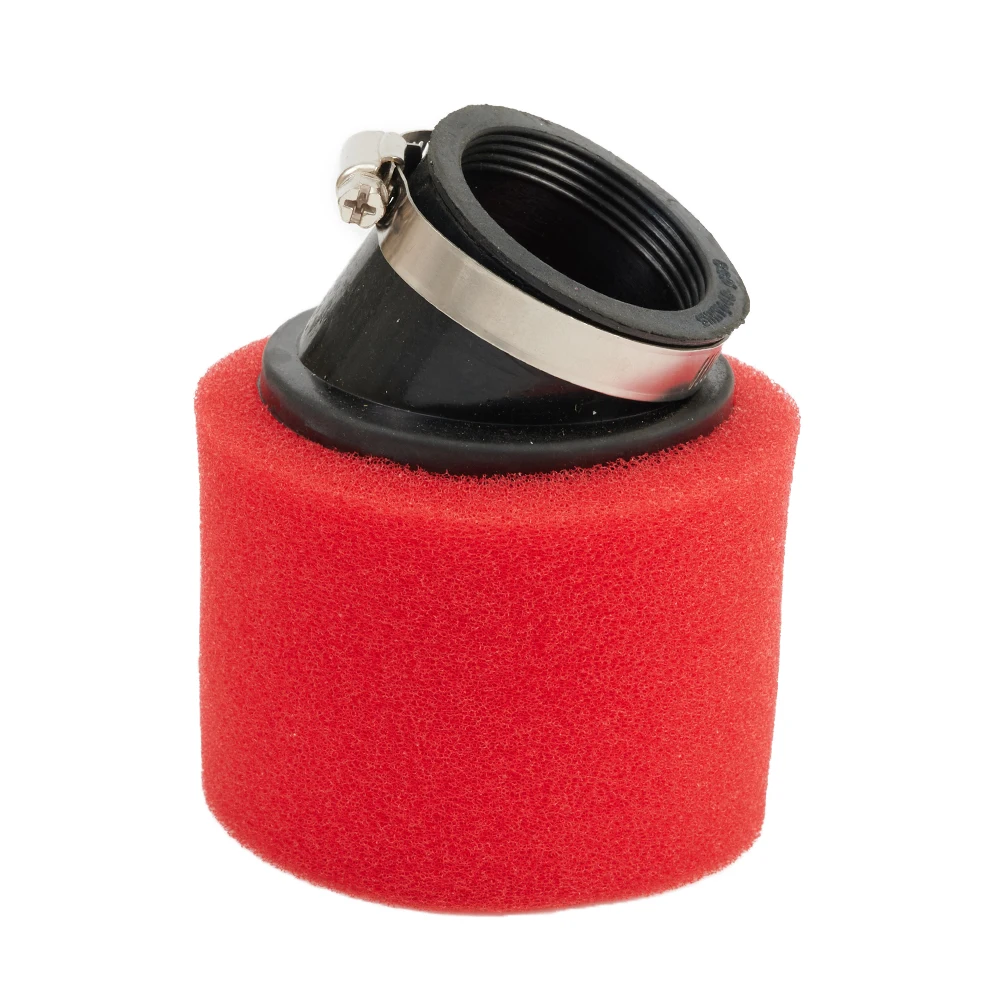 

Motorcycle Air Filter Foam Red Replacement Scooter Accessories Angled For ATV Go Kart Moped Parts Pocket Dirt Bike