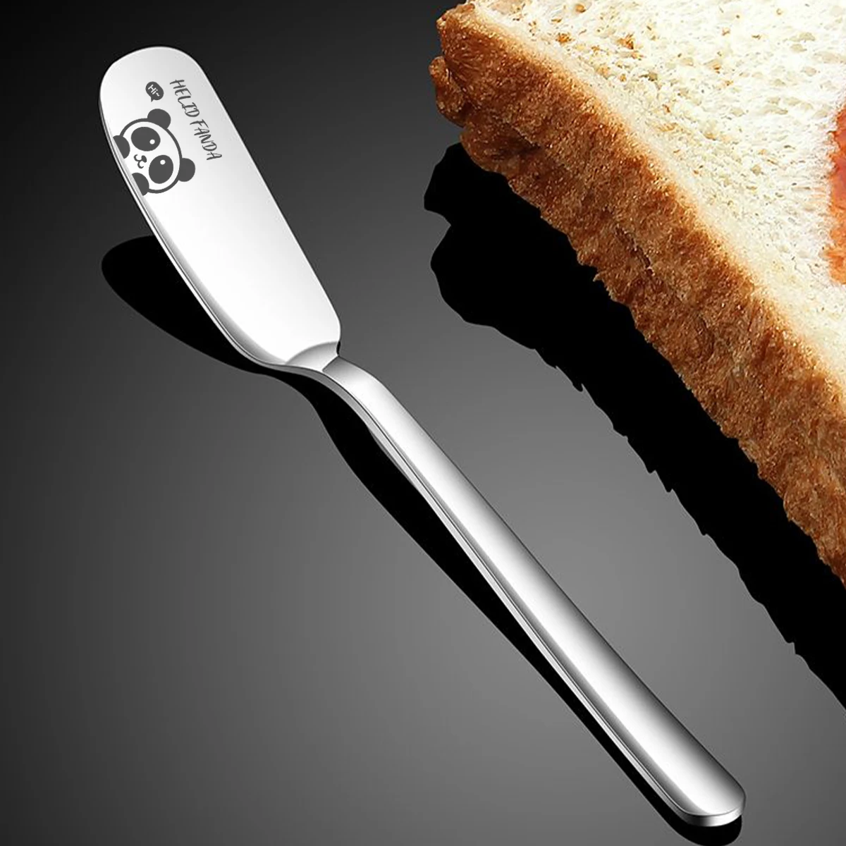 Stainless Steel Spoon Long Handle Butter Spatula 304 Stainless Steel Fruit Avocado Knife Kitchen Multipurpose Bread Jam Cheese Spreader