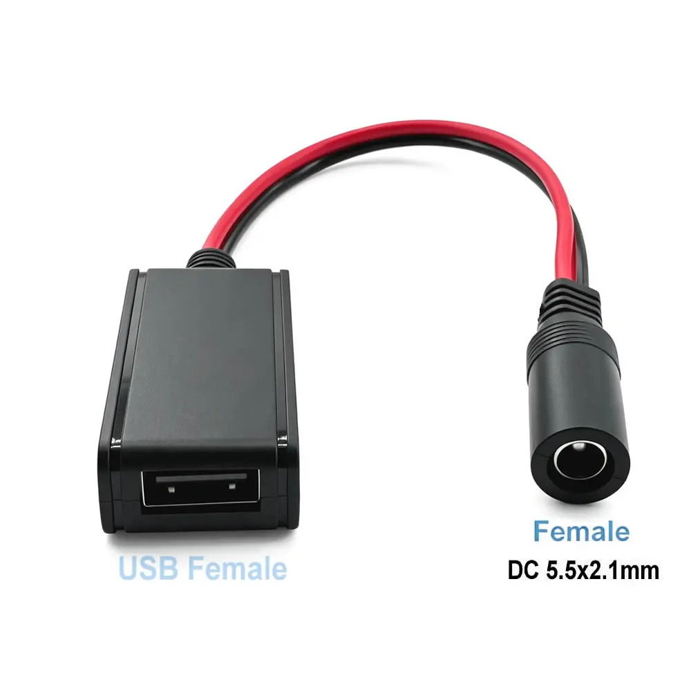 DC-DC 전원 벅 모듈 DC12V-32V 24V - QC3.0 고속 충전, XT60 2핀 무납땜 터미널 - USB 5V 스텝다운 충전 케이블