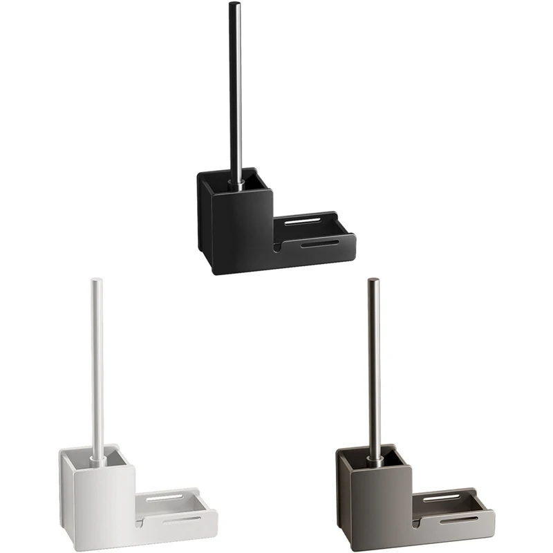 

Держатель для туалетной щетки, настенная щетка для чистки ванной комнаты, алюминиевая щетка для туалета, для чистки и хранения