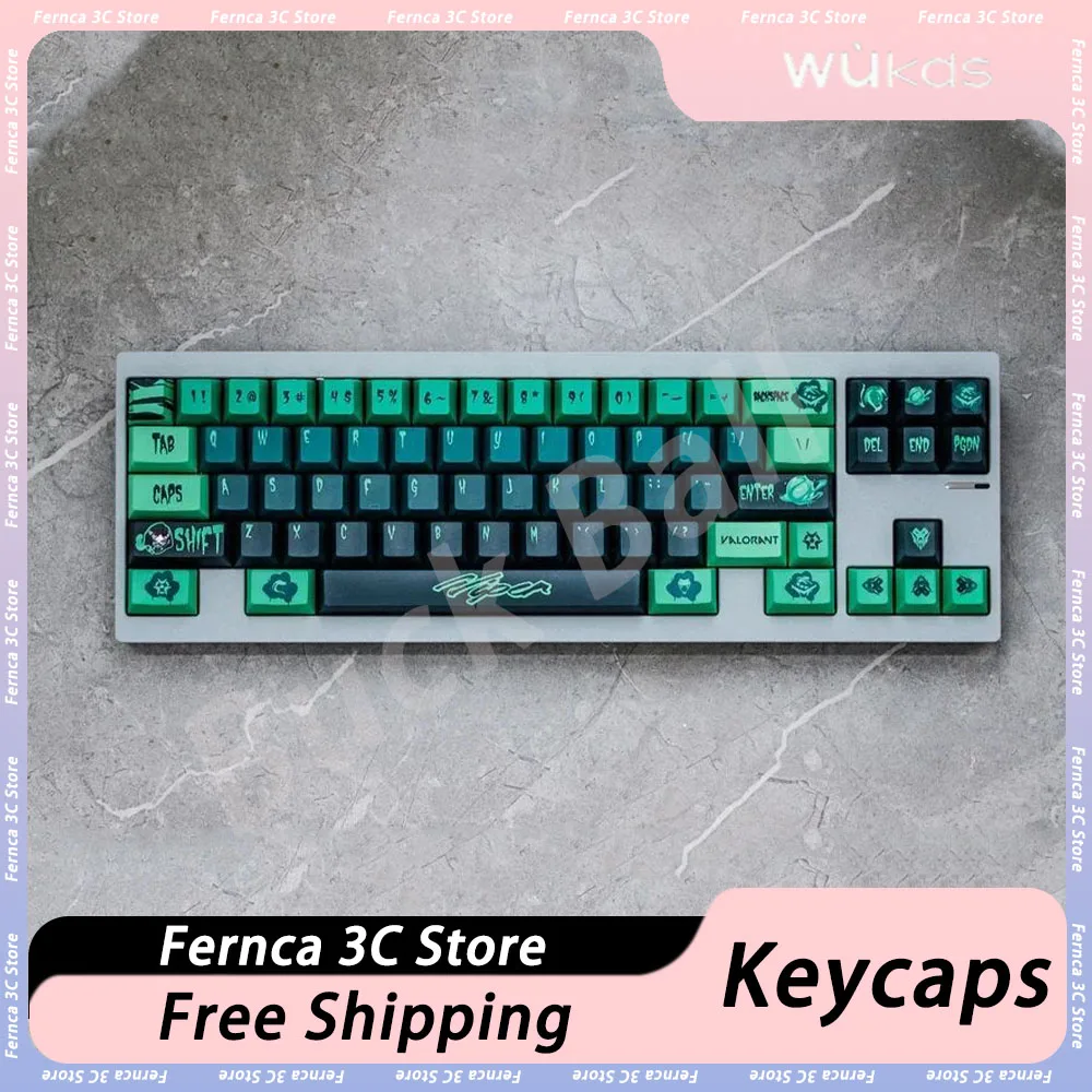 

WUkds Viper Keycaps Set Mechanical Keyboard Keycap Sublimation PBT 138Keys Valorant Relegendables Key Caps Pc Gamer Accessory