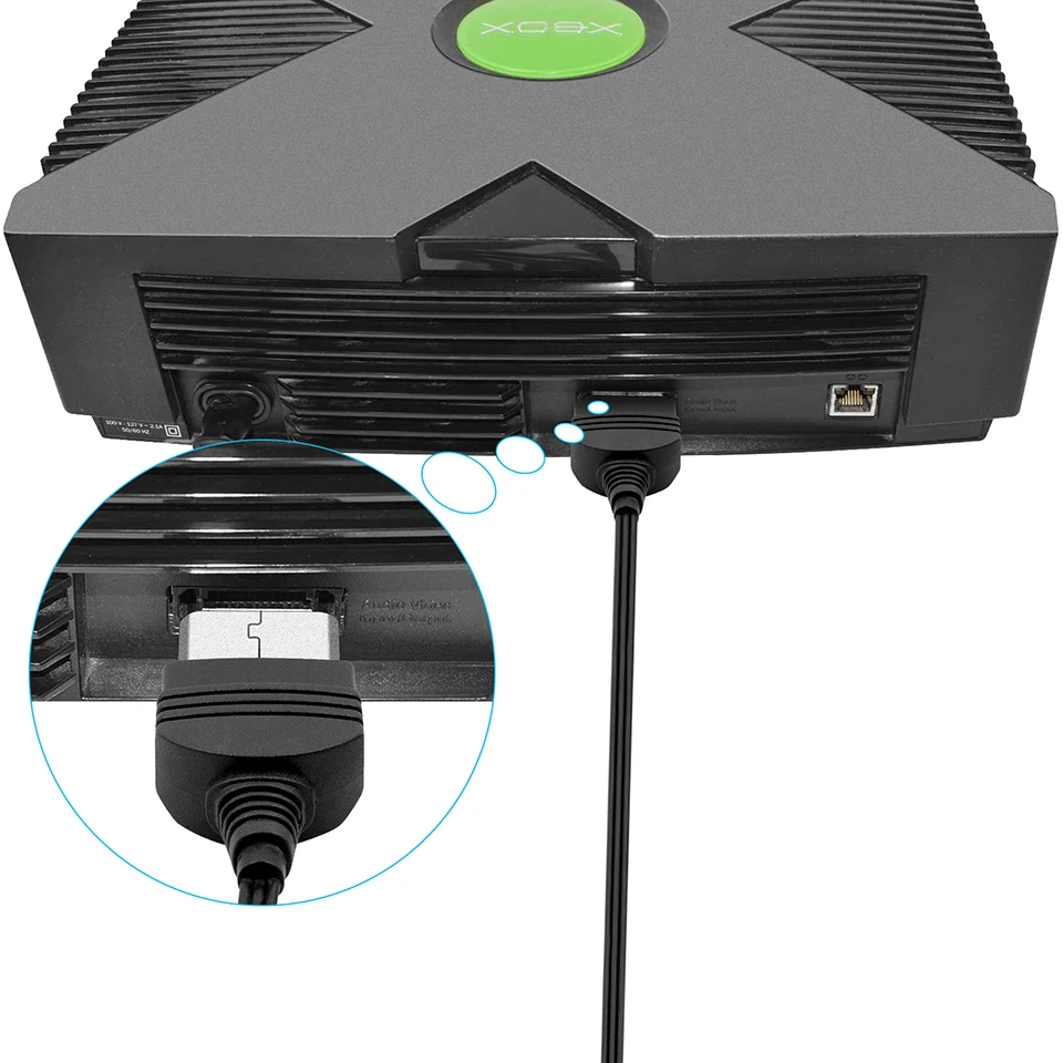 Xbox-HDMI 변환기 비디오 오디오 케이블 HDTV 모니터 용 기존 Xbox 게임용 1m/3.2ft 디지털 비디오 오디오 어댑터 1080P/720P