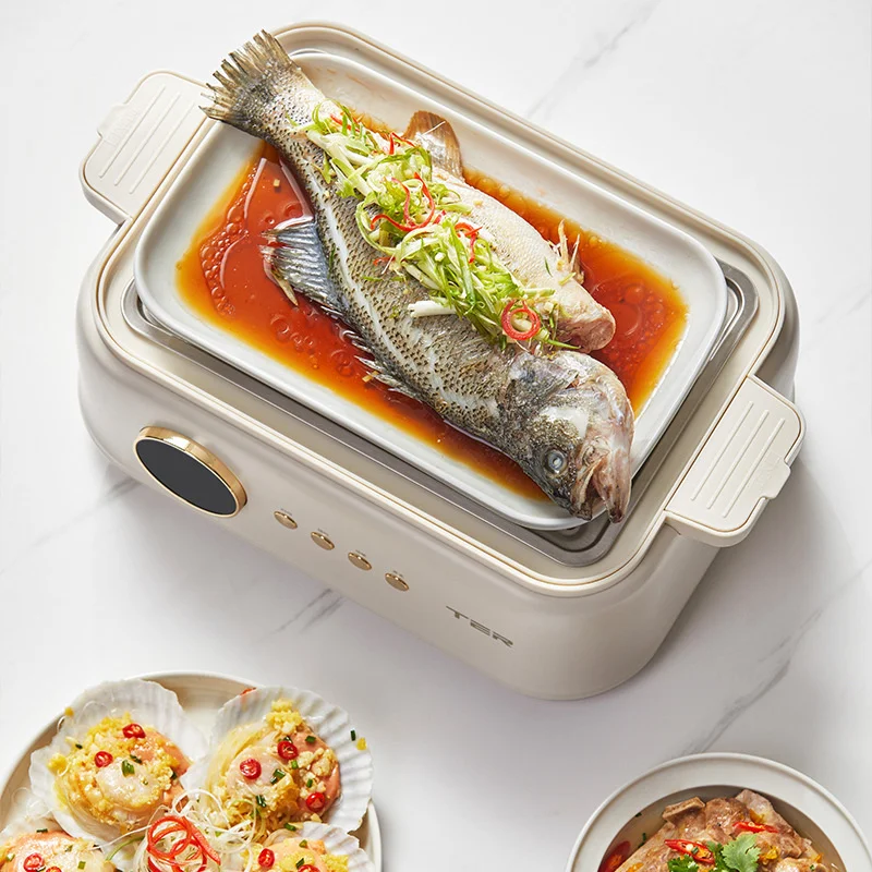TER Shaped Fresh Steamer, Electric Steamer, Steam Stew Pot, Multi-function Household Water Tight Stew Pot, Fully Automatic