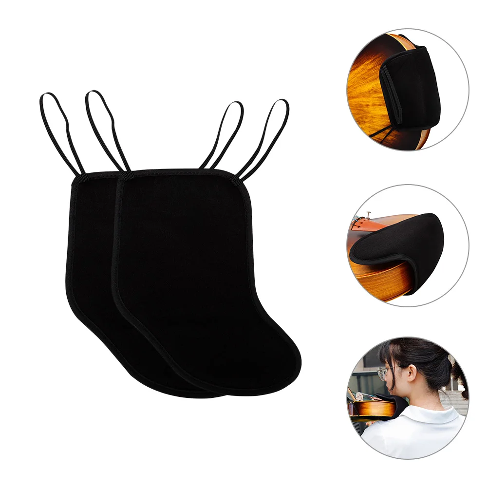 

2pcs Violin Shoulder Rest Pads Violin Chin Rest Pad Convenient Violin Support Accessories for 4/4-4/3 Violin