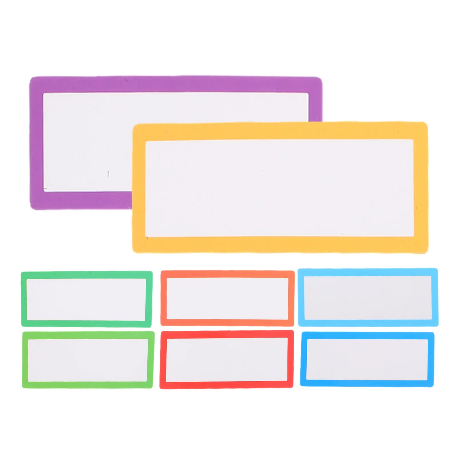8Pcs 건식 지우기 자석 자석 라벨 화이트 보드 냉장고 캐비닛 창고 사무실 교실 주방에 대한 쓰기 가능한 이름표