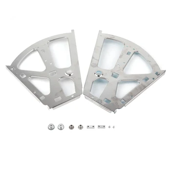 2Pcs Stainless Steel Shoes Drawer Cabinet Hinges Turing Rack Replacement Fittings(2 Layers) 1