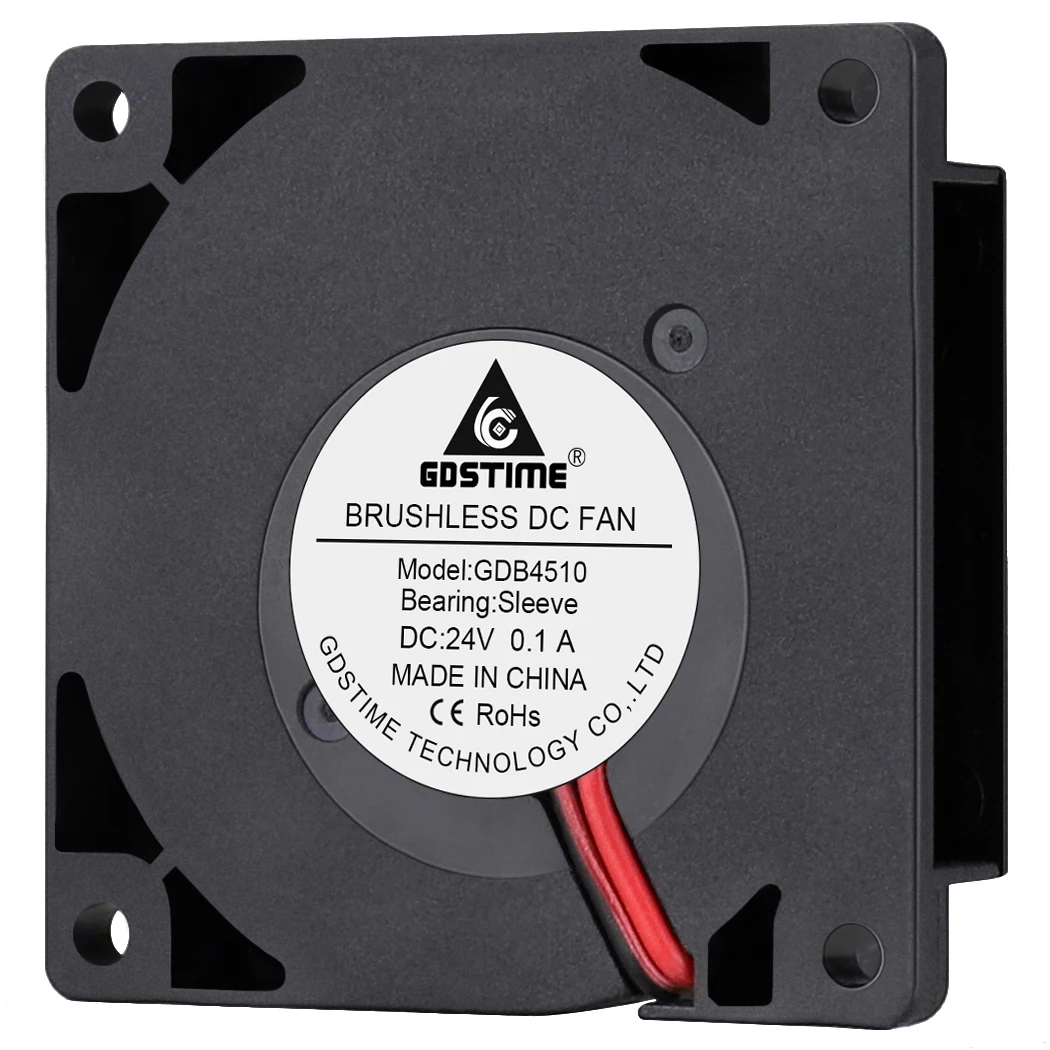 Gdstime 45 mm dc 24v 4510 Ventilador de Refrigeração 45x45x10 mm Centrífugo Turbo Cooler para Impressora 3d Refrigerar Peças - Imagem 5