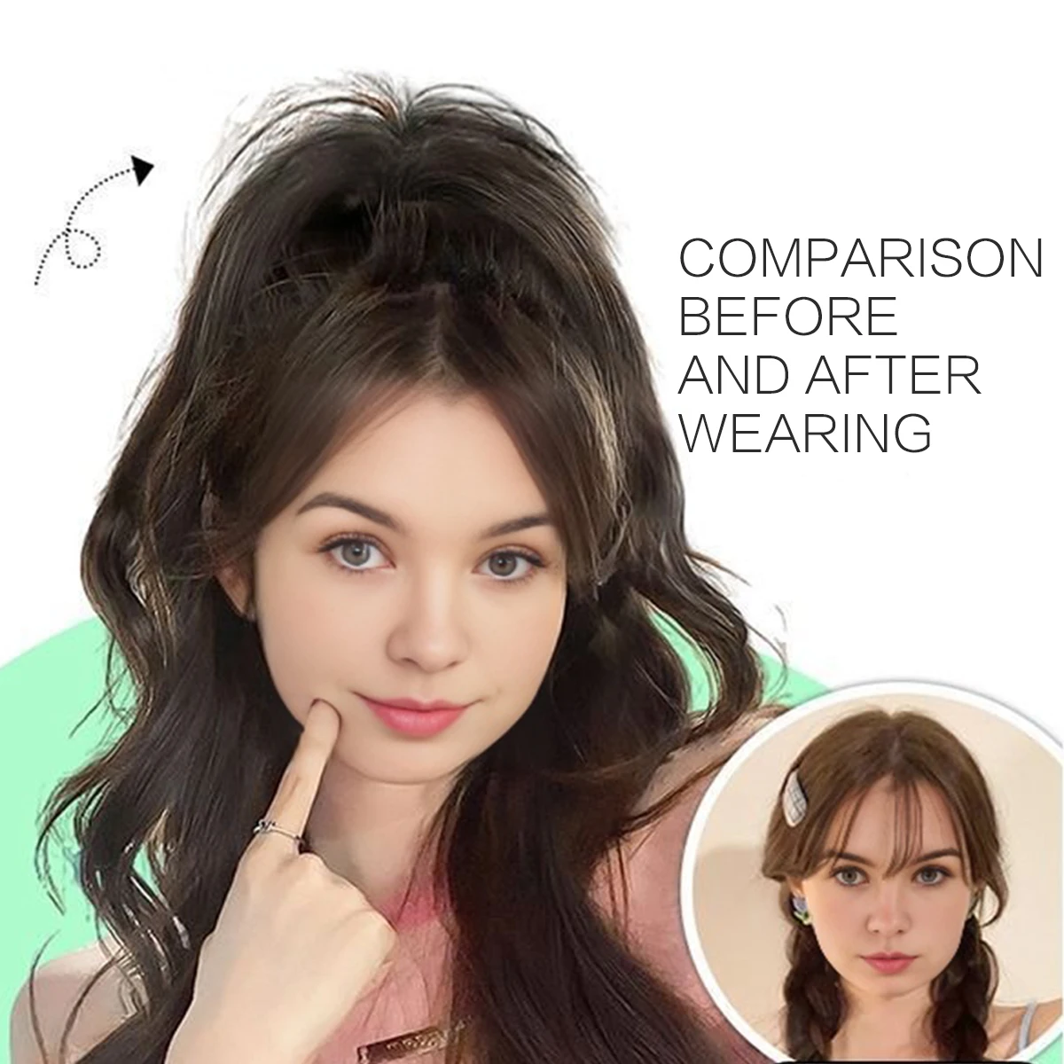 14-Inch Curly Wavy Synthetic Ponytail Effortlessly Chic Hairpiece with Easy Claw Attachment Elegant Style for Women