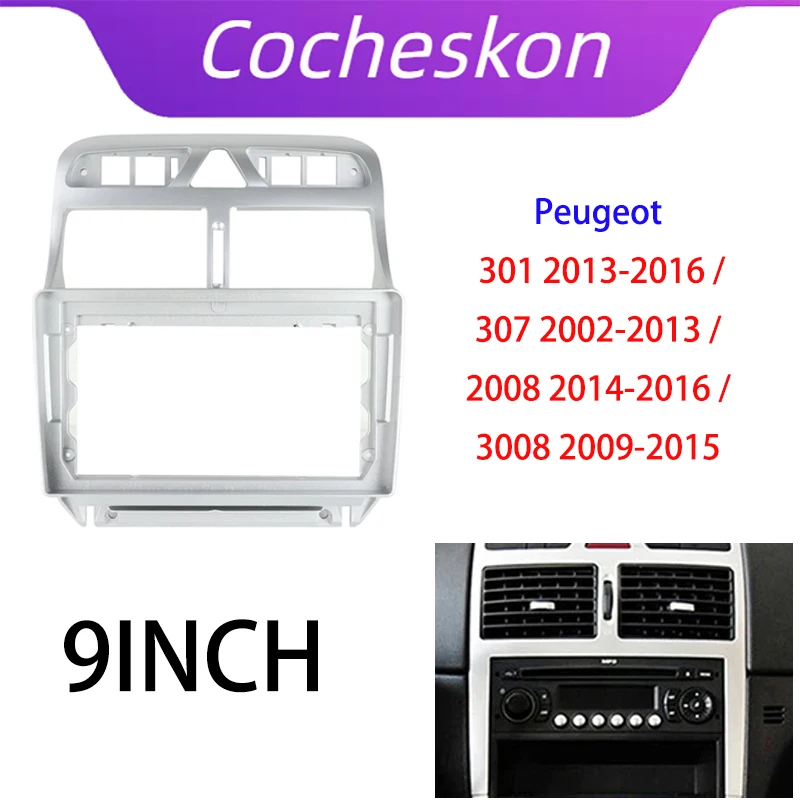 

Автомобильный радиоприемник для Peugeot 301 2013-2016 /307 2002-2013 /2008 2014-2016 /3008 2009-2015, комплект для приборной панели, DVD, радио, панель