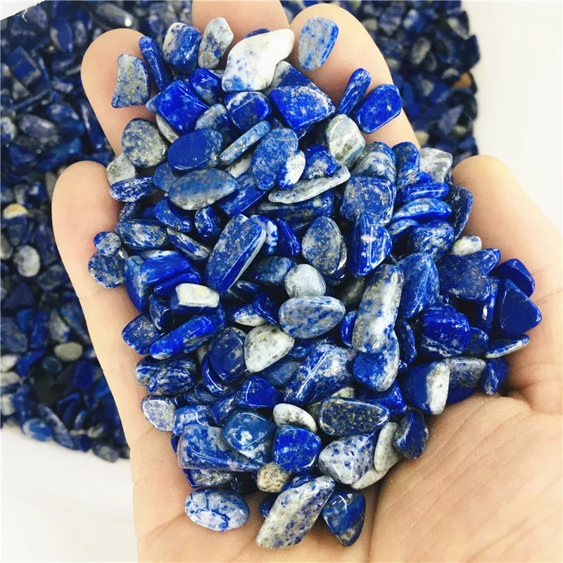 

20-1000g Natural Lapis Lazuli Tumbled Stones for Wicca Reiki Healing Crystals Polished Energy Chakra Stone Ornament wholesale