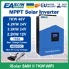 Easun Power 7000w 4200w 3200w 2200w 12v 24v 48v MPPT Hybrid Off Grid Pure Sine Wave 80a 110a 230v 50/60hz Solar Inverter Charger 1