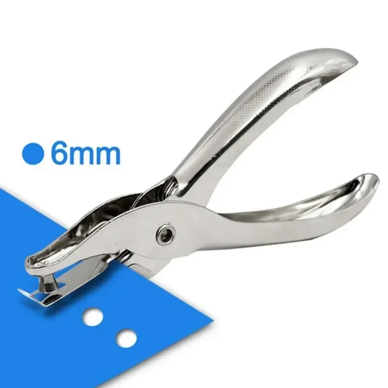 Paper Punch Single Hole Puncher Metal 3mm/6mm Pore Diameter Punch Pliers Hand Scrapbooking Punches