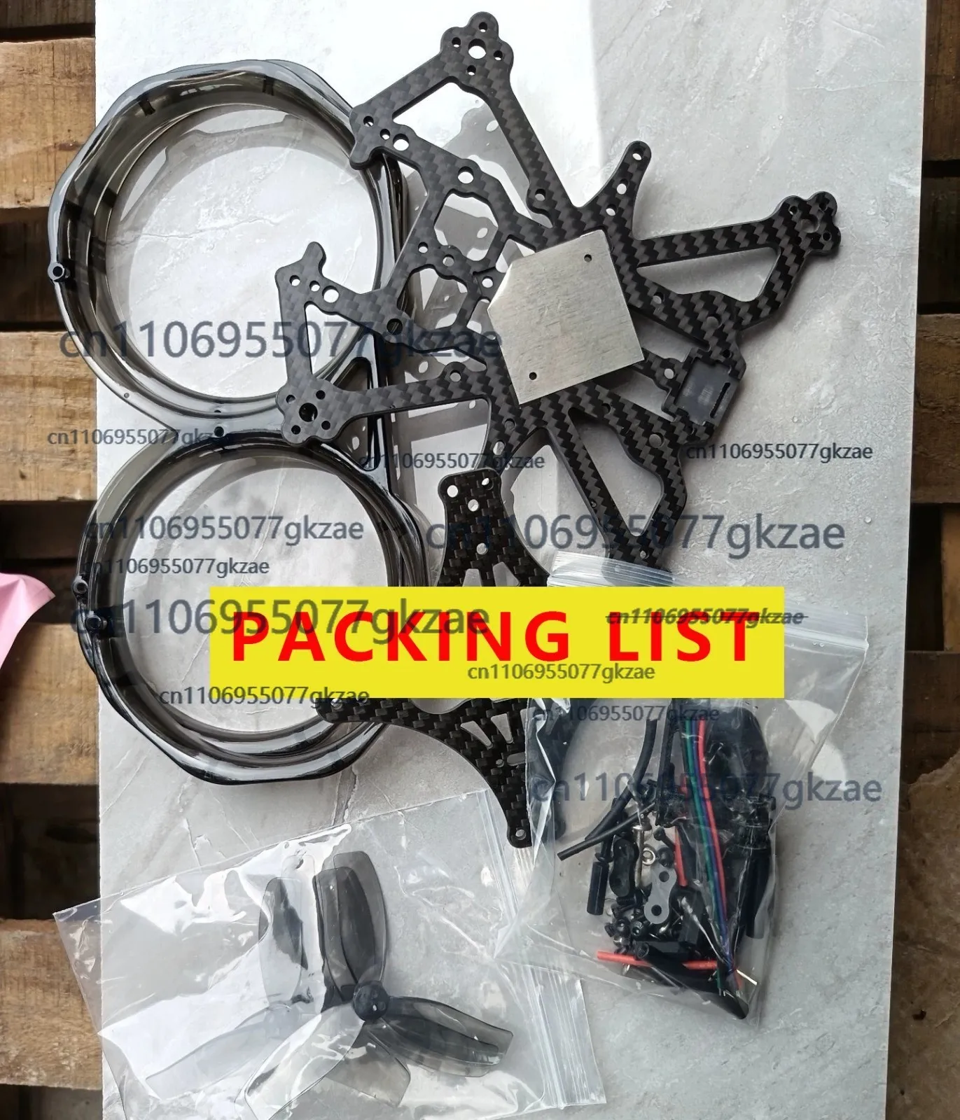 Support GoPro inclus dans le kit cadre carbone DJI Avata 3.5 pouces, montage facile