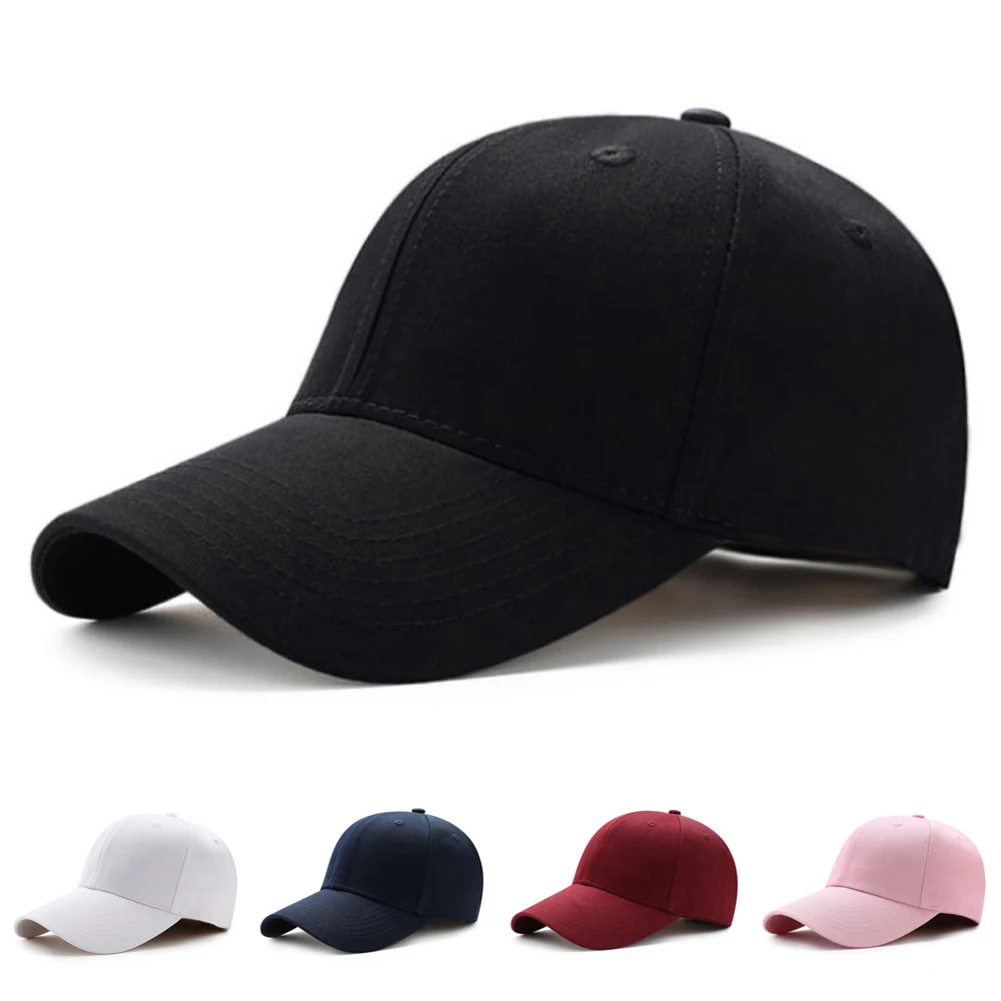 Unisex Hat Plain Curved Sun Visor Hat Outdoor Dustproof Baseball Cap Solid Color Fashion Adjustable Leisure Caps Men Women 1