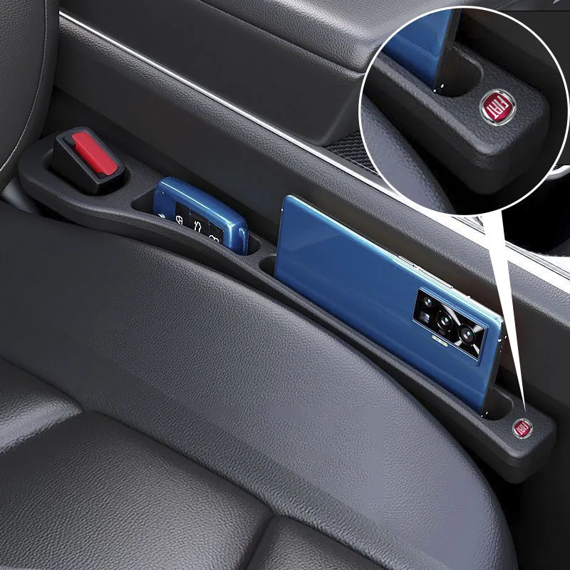 2Pcs Car Seat Gap Filler Leather Leak-proof Plug Strip For Fiat Abarth 595 Abarth 500 abarth 124