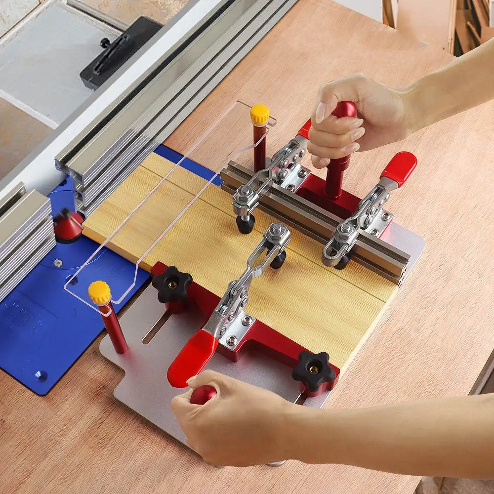 

Woodpecker Guide Cover Base Woodworking Milling Machine for Precise Front Joint Cutting of Cabinet Doors and Drawers with Secure