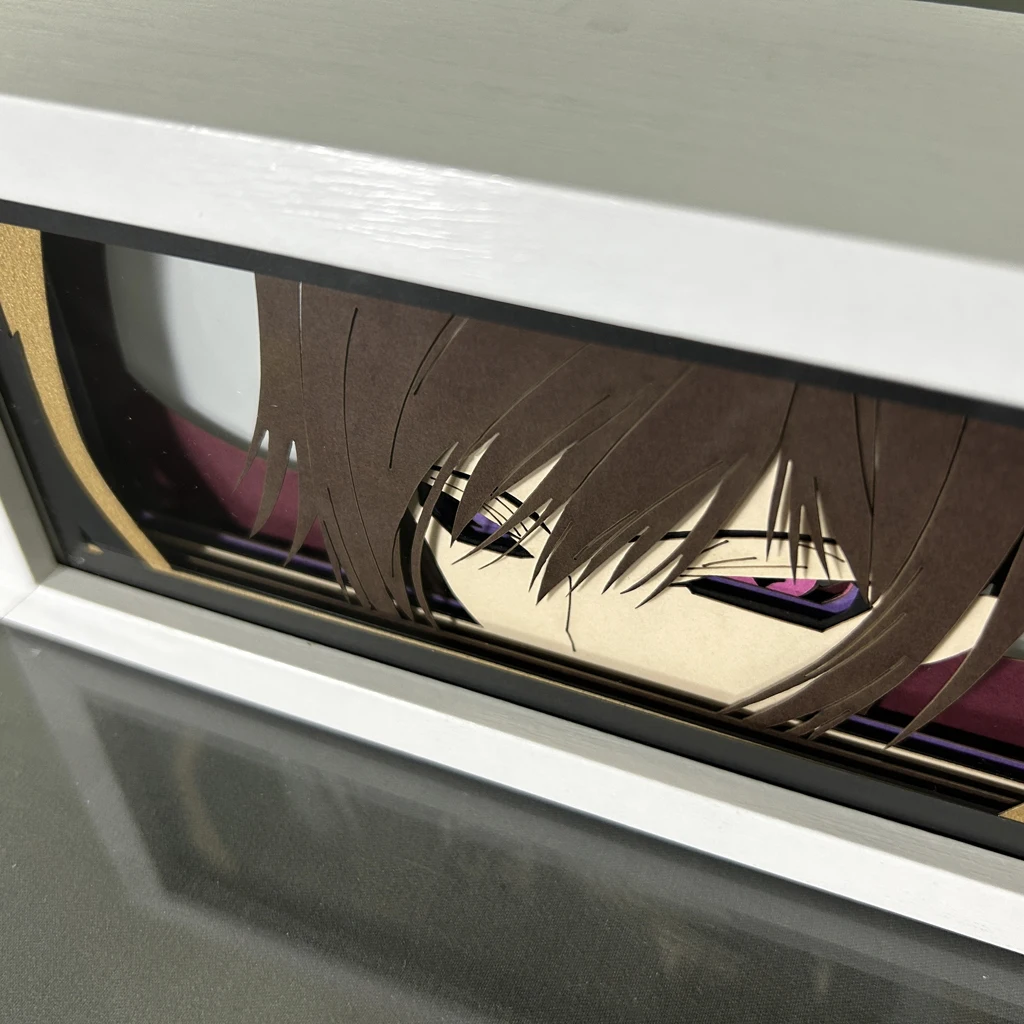 Code Geass Paper Cut Light Box Lelouch Lamperouge Table Lamp for Bedroom Decor Desk Anime Shadow Box Kid Birthday Gift