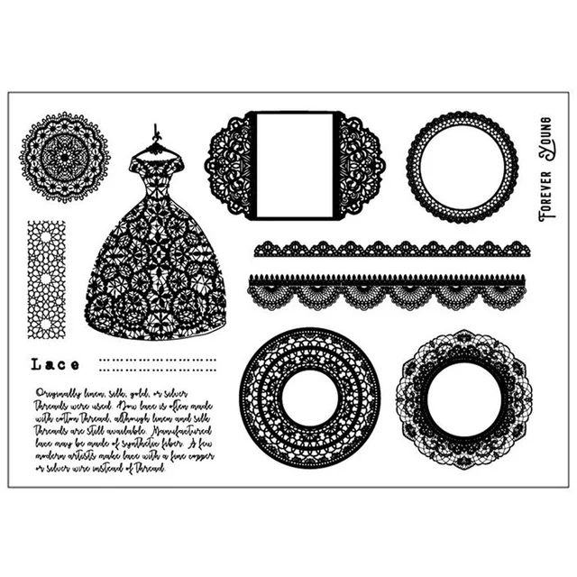 Vintage Butterflies Clear Silicone Stamps for DIY Scrapbooking and Decorative Albums