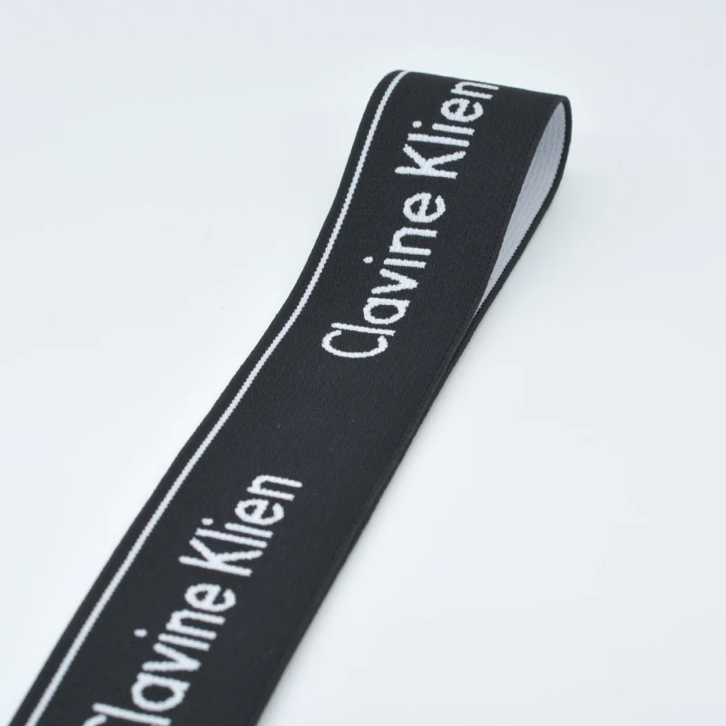 Description Picture 5 of item40mm Black White Letters Nylon Rubber Elastic Bands Strap Polyester Webbing Belt Ribbon For DIY Clothing Bags Sewing Accessories
