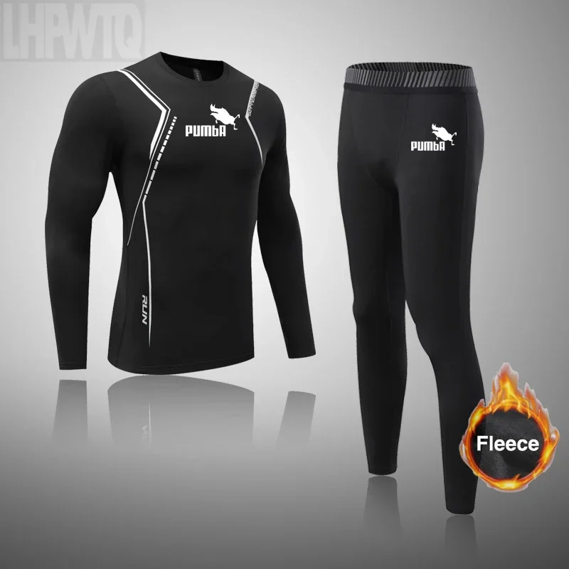 Men Bottom Fleece Warm Skiing Underwear Set Winter Sports Quick Dry Ski Thermal Underwear Clothing Sportswear thermal underwear set