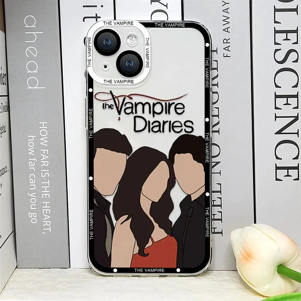 Vampire Diaries Damon Clear Soft Phone Case - Hot TV Show Inspired Cover