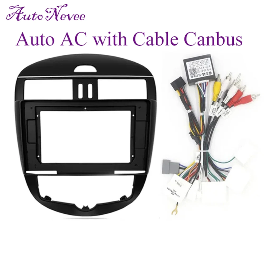 

2 Din автомобильный радиоприемник Fascia Для NISSAN Tiida(C12) Pulsar Frame Kit DVD стерео панель обшивка объемный приборной панели ободок Передняя панель