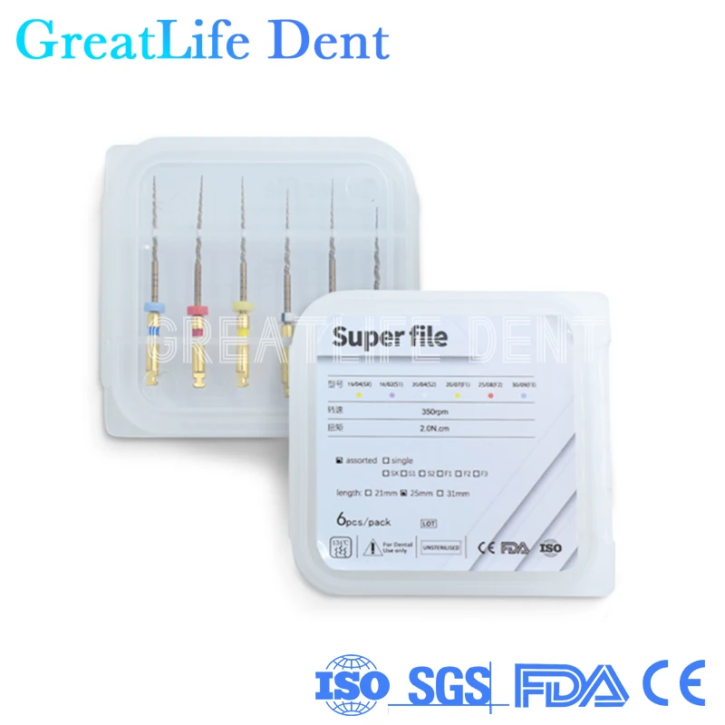 GreatLife Dent 21mm 25mm Dentistry Endodontic Engine Use Rotary Dills