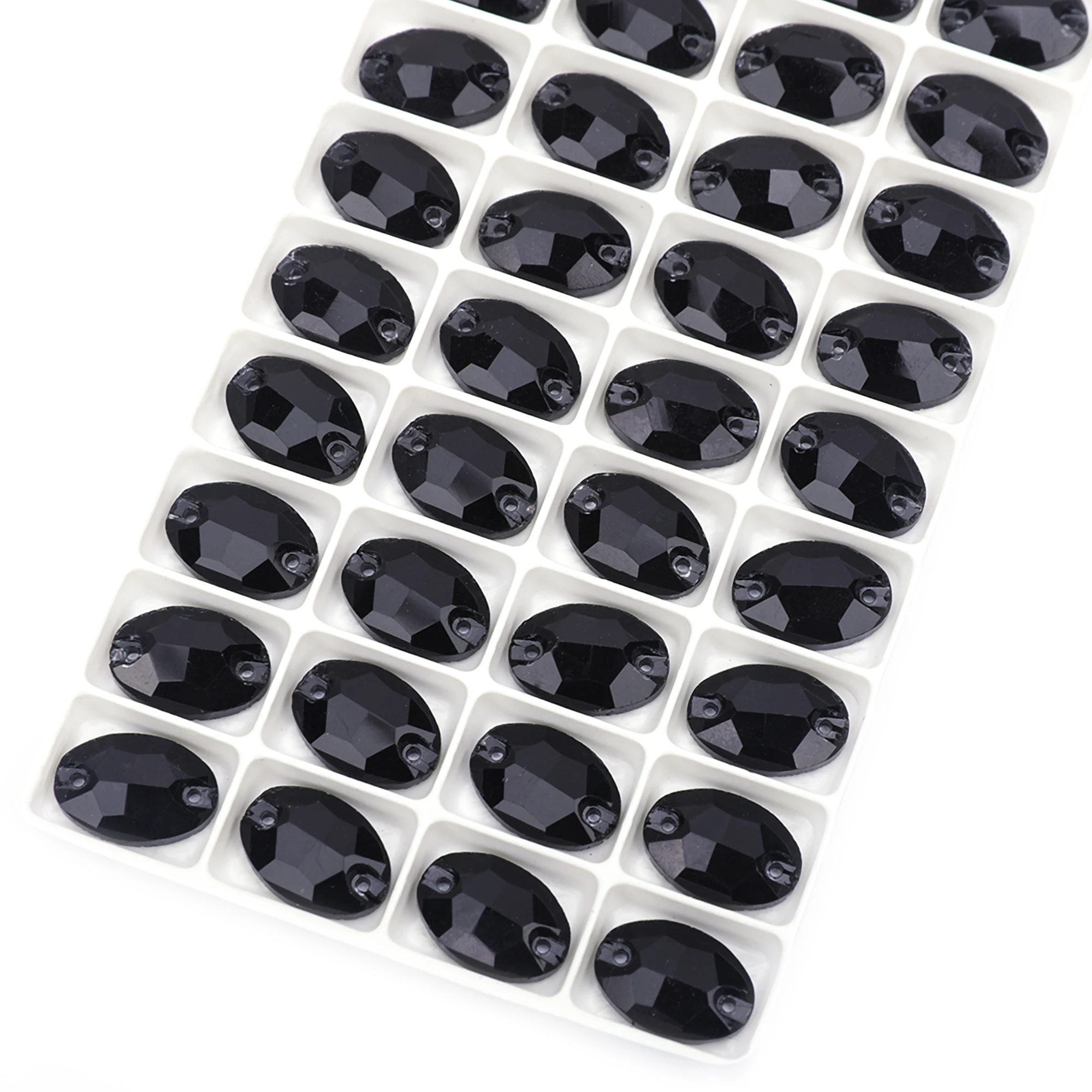 VC Alle Größen Nähen auf Strasssteinen Ovale Form Flatback Kristall Strass für Kleidung DIY Hochzeitskleid Zubehör – Detail 5