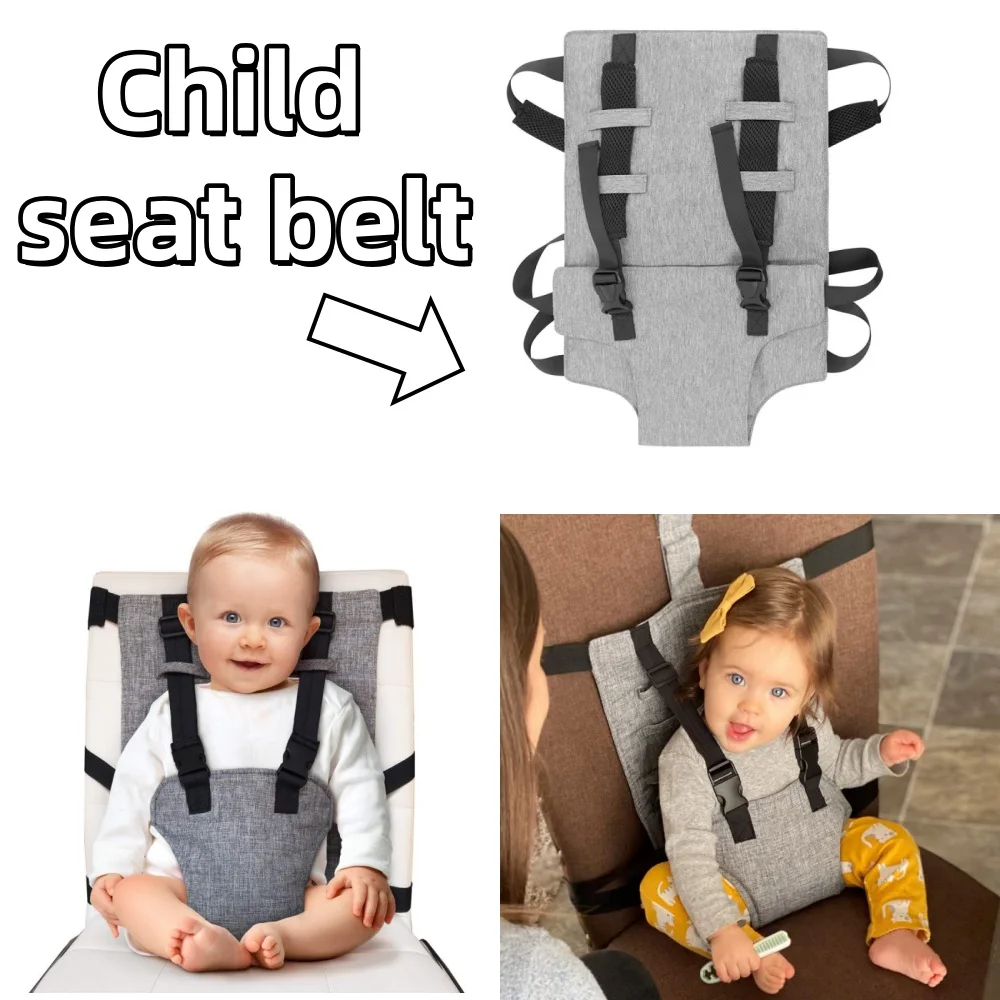 Child Chair Safety Belt Baby Seat Protection Anti-Fall Fixing Belt for Dining out Portable Protective