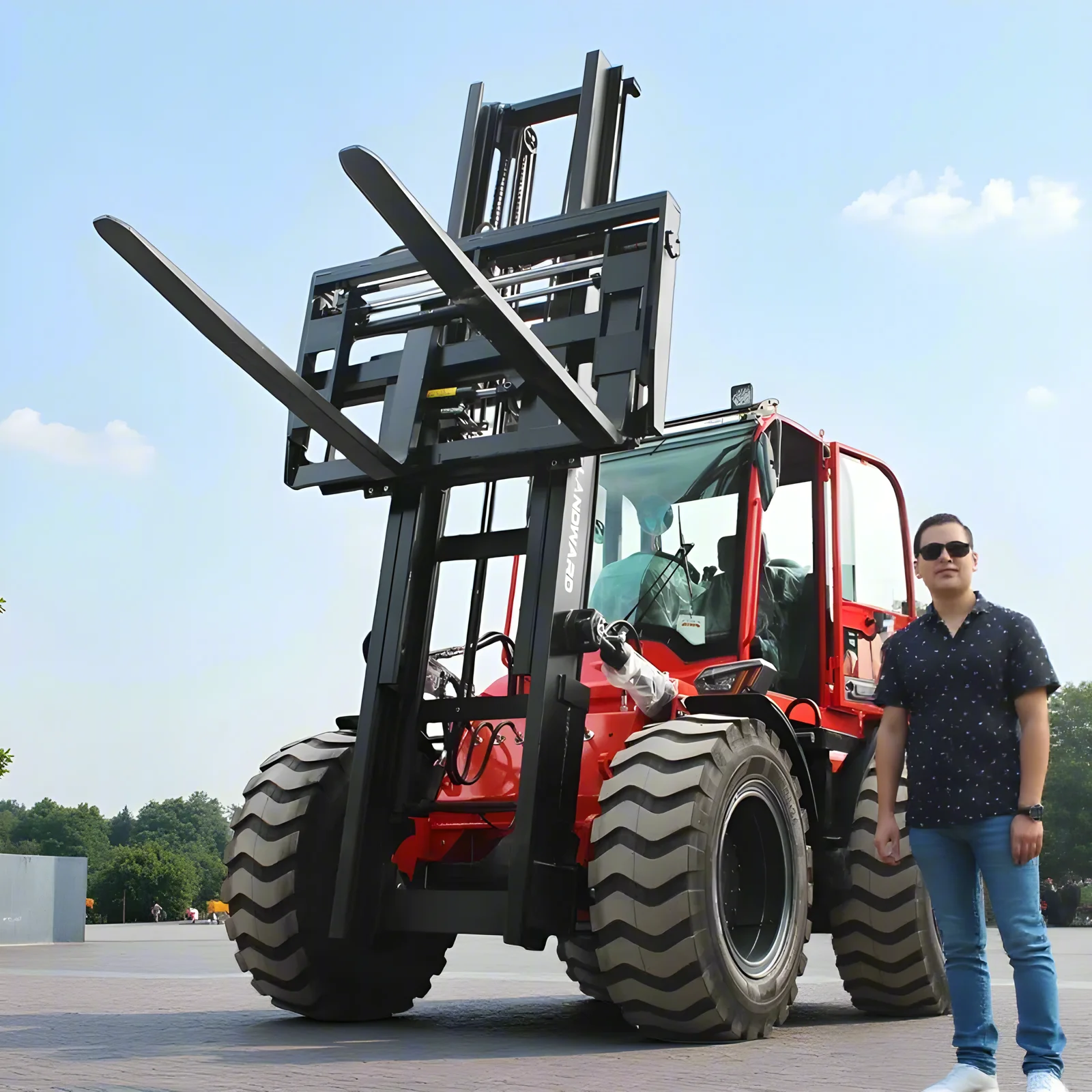 4WD 3-6 tonnes Chine personnalisé tout-terrain tout-terrain chariot élévateur 3500 KG Mini chariots élévateurs EPA 5 tonnes chariot élévateur prix du fabricant