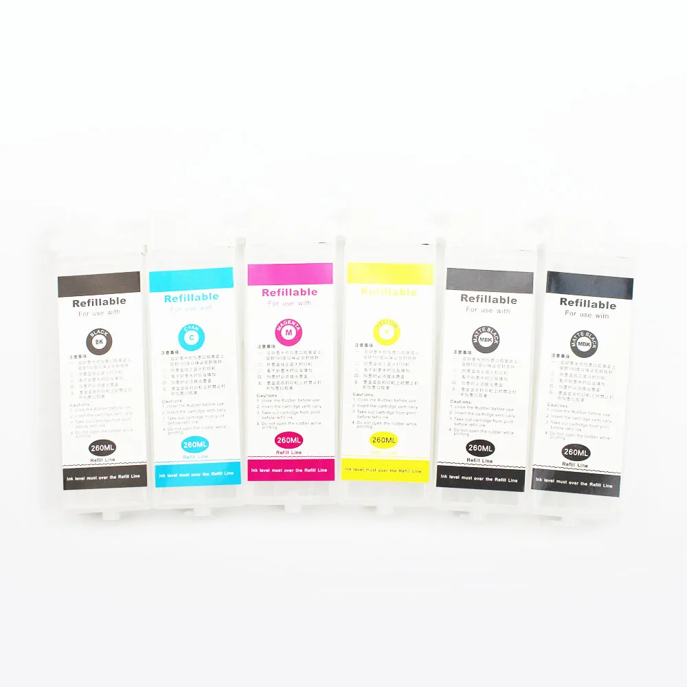 

6PCS x PFI-102 PFI102 Refillable Ink Cartridge With Chips For Canon iPF500 iPF510 iPF600 iPF605 iPF610 iPF700 iPF710 iPF720