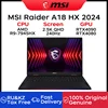 2024 MSI Raider A18 HX Gaming Laptop 18 Inch 2.5K QHD 240Hz IPS Screen Notebook AMD Ryzen R9-7945HX 32GB 2TB RTX4090 Netbook PC 1