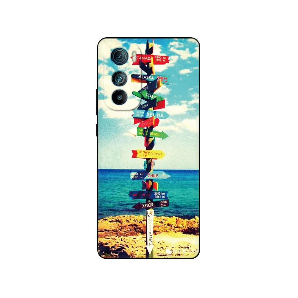 Фото Чехол для Motorola Edge 30, задняя крышка телефона для Moto Edge 30 5G, чехол для Edge30, защитный мягкий силиконовый черный чехол из ТПУ №3