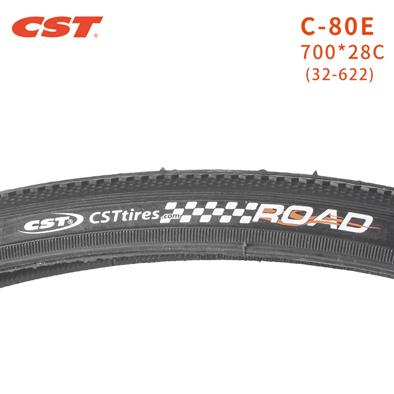 CST-Road Bicycle Tire, Bike Tyre, DUAL Rubber, 90PSI, 700 x 28C, Race Cycling Parts, C-80E, 28-622