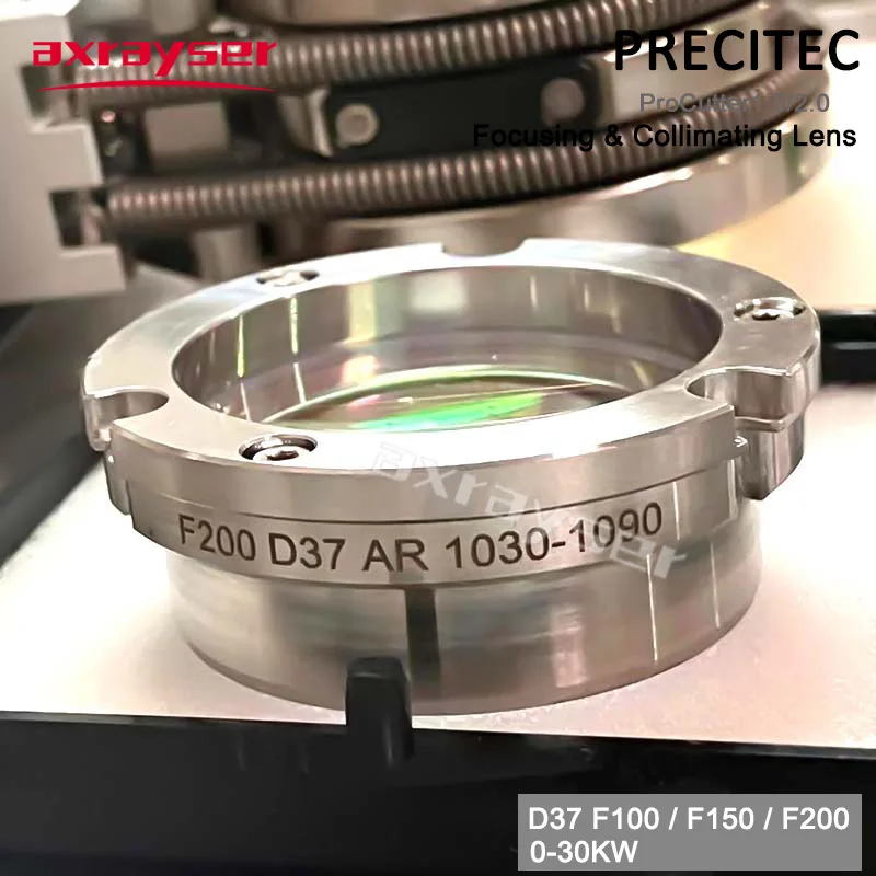 Precitec 거치대 프로커터 포함 초점 렌즈, 라이트커터, HPSSL D30 D37 F100/150/200 AR 1030-1090 파이버 레이저 커팅 헤드 부품