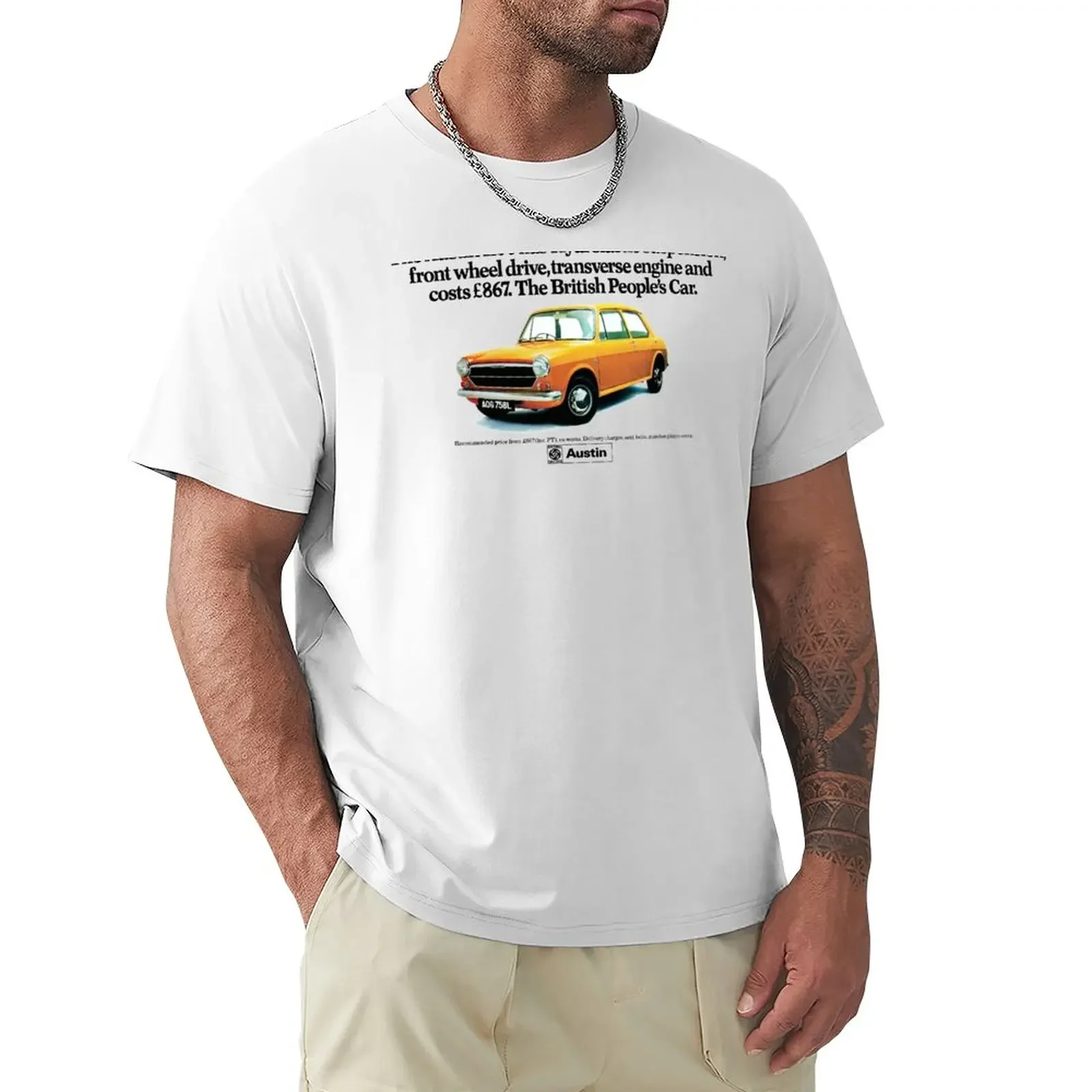 

AUSTIN 1100 T-Shirt oversized vintage for a boy workout shirts for men