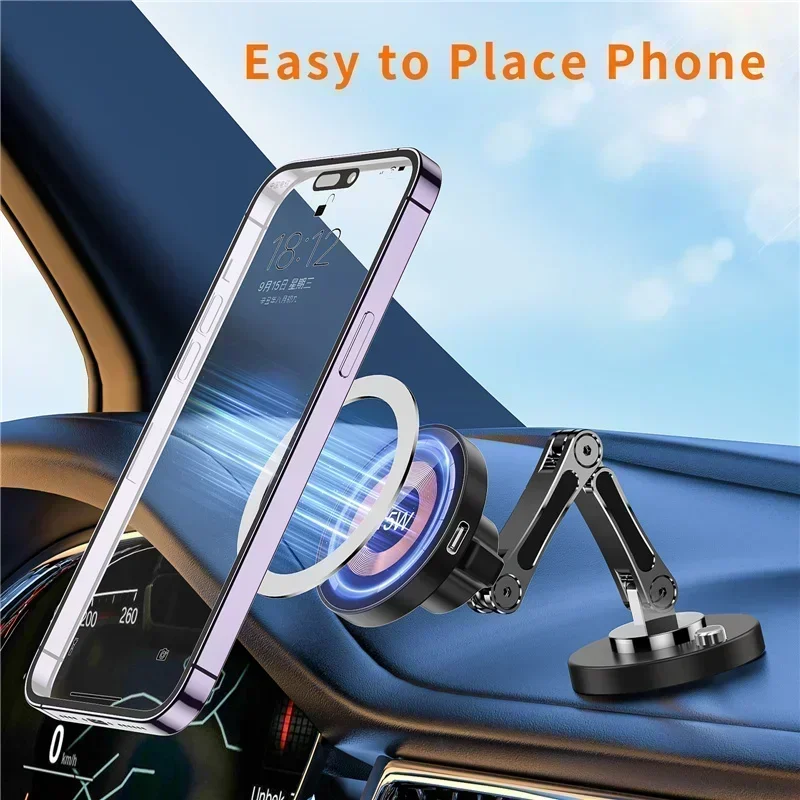 Magnetic Wireless Charger Car Phone Holder