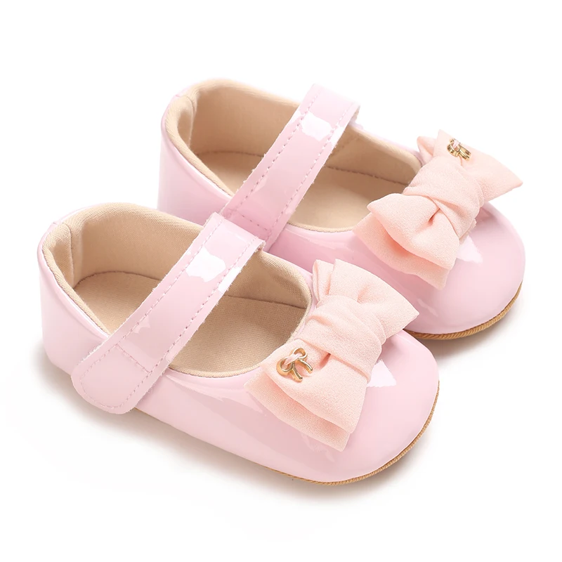 Description Picture 5 of itemNewborn toddler shoes sweet wind flower baby princess shoes rubber sole non-slip baby shoes can be worn princess