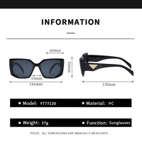Nouvelles Lunettes de Soleil de Luxe Premium 2026 – Marque Designer Noire – Modèle Triangle avec Étiquette Dorée – Lunettes Carrées pour Hommes et Femmes 6