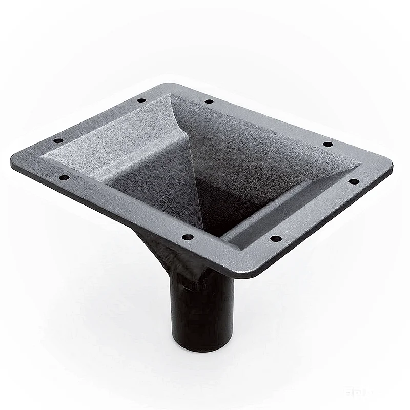MW Audio Professional Driver Horn, quadratischer/rechteckiger Kunststoff für Bühne/Karaoke, 1" Throat mit Gewinde, Größe 195x155x114mm