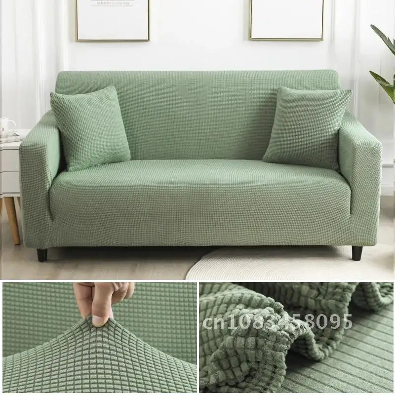 

Velvet Sofa Covers Thick Fabric for Living Room Sofa Protector Jacquard Couch Cover Corner Sofa Slipcover L shape Home Decor 1PC