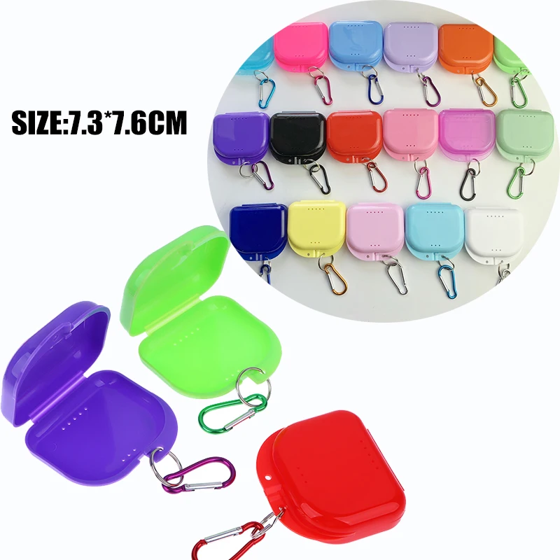 DentureStorageBoxDentalRetainerOrthodonticMouthGuardContainer